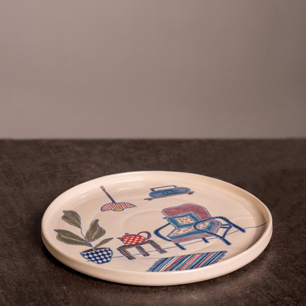 Inside Stories Round Plate (Big)