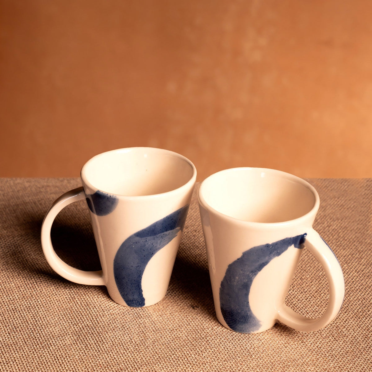 Blue Abstract Mug (Set of 2)
