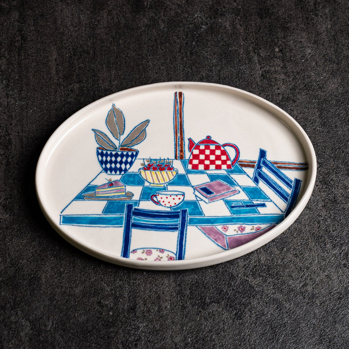 Inside Stories Oval Plate - Big