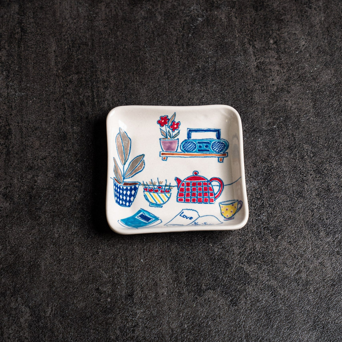 Inside Stories Square Plates (Small)